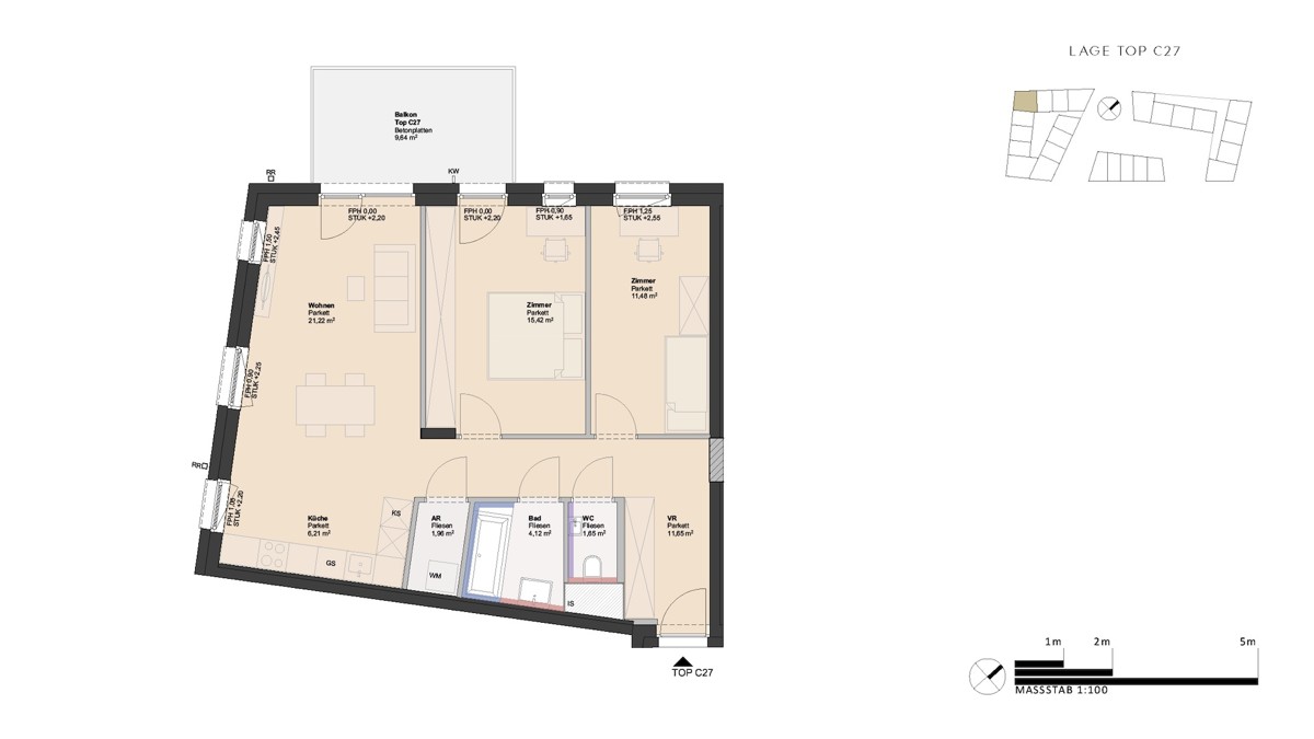 Lichtdurchflutete 3-Zimmer Wohnung - provisionsfrei in guter Lage! /  / 4030 Linz / Bild 1