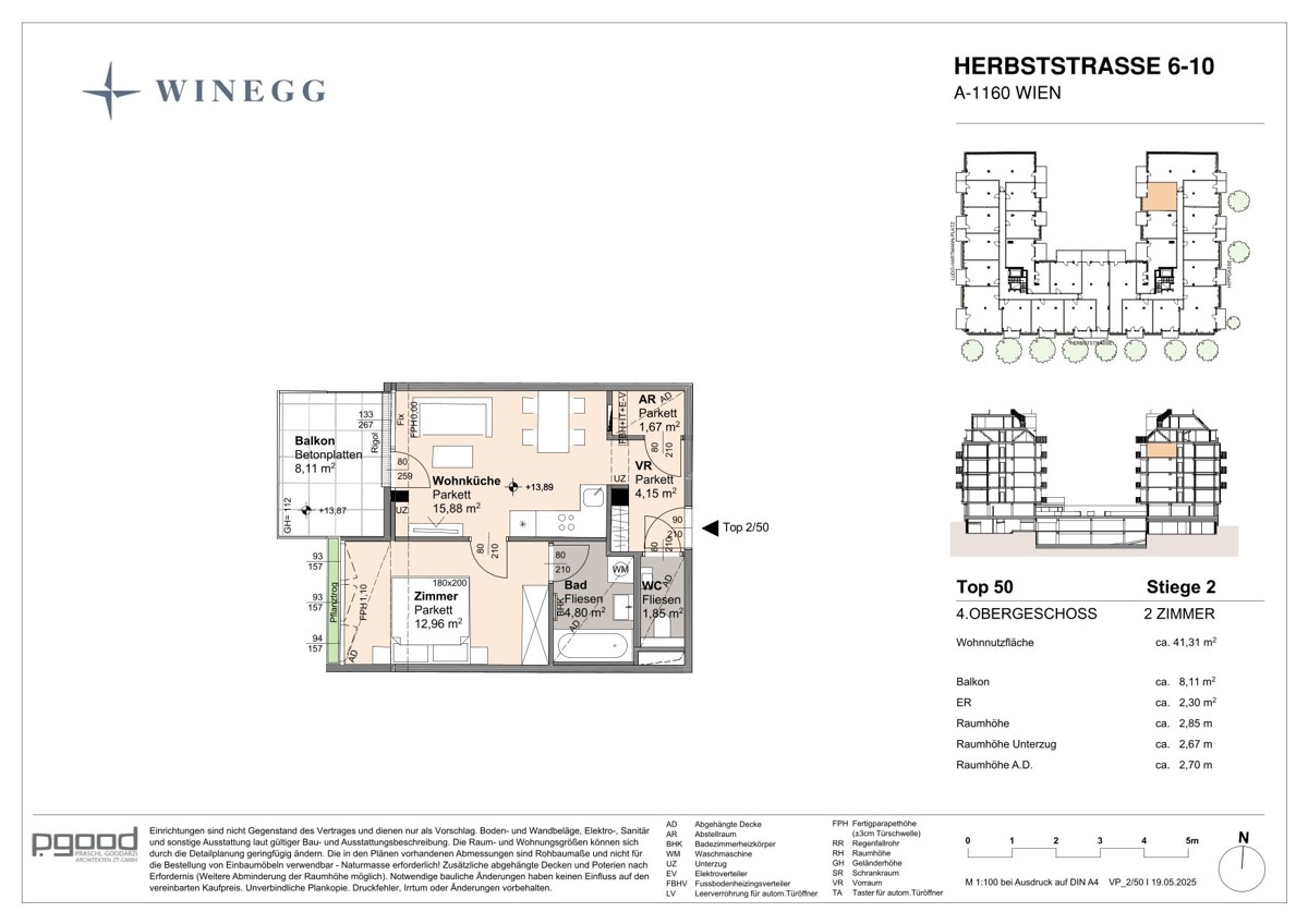 Gemtliche Westwohnung mit Blick in den Innenhof! ERSTBEZUG! 2 Zimmer! /  / 1160 Wien / Bild 7