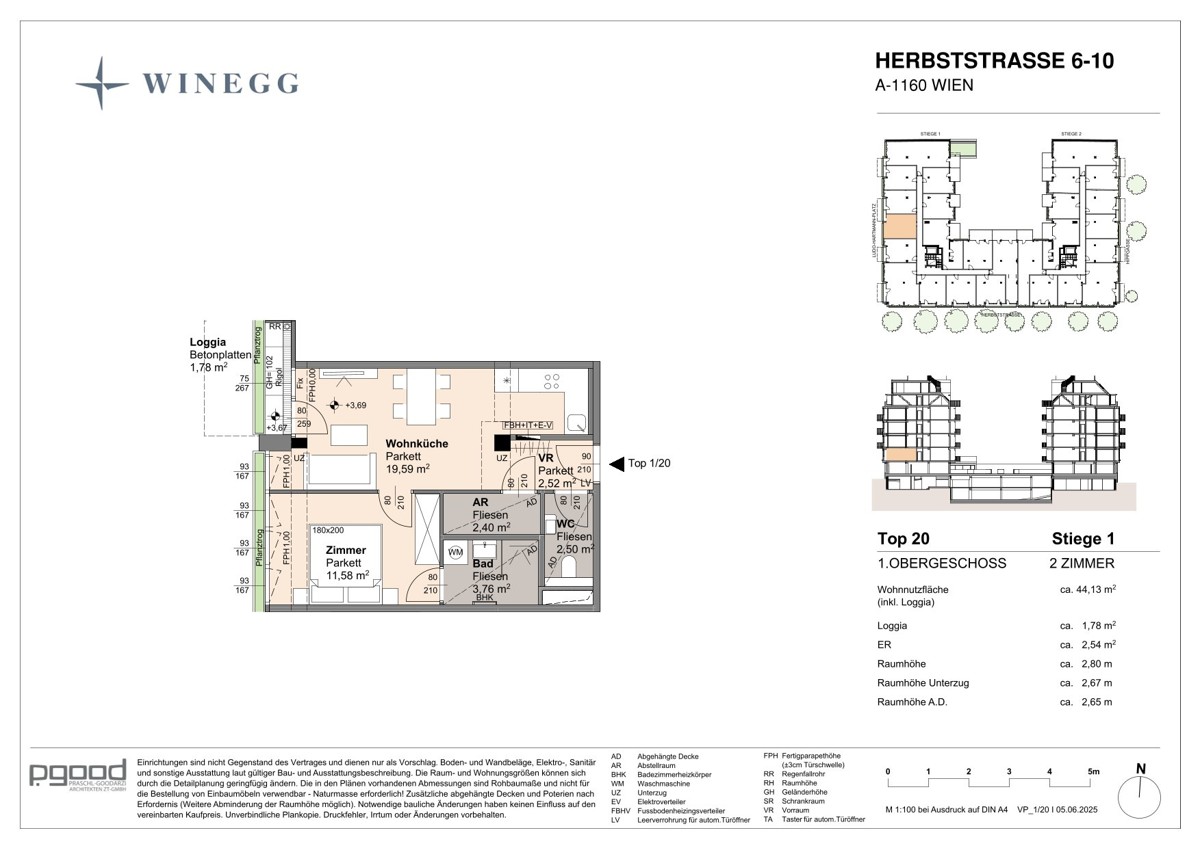WOHNEN AM PARK - Urban & Grn - 2 Zimmer mit Blick in den Park! /  / 1160 Wien / Bild 7