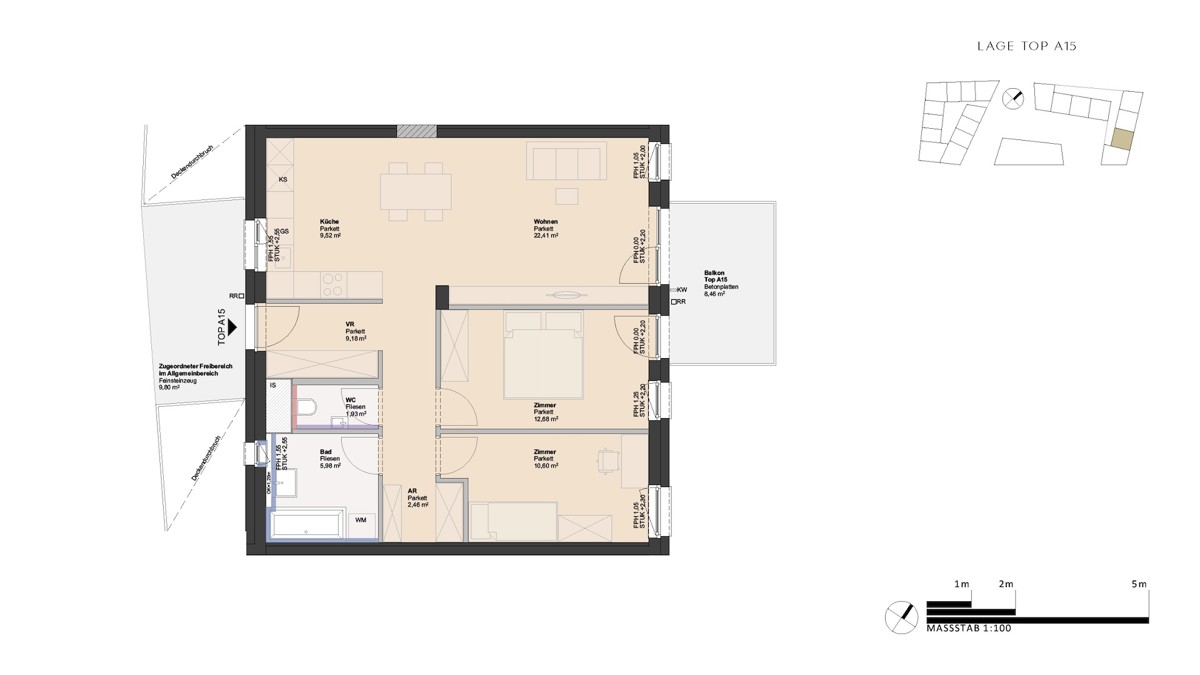Leistbares Eigentum statt Miete - 3-Zimmer Wohnung provisionsfrei! /  / 4030 Linz / Bild 2
