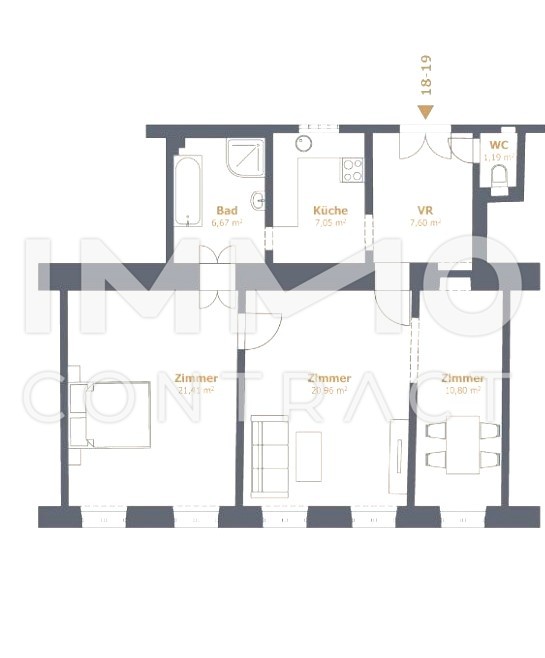 Anleger aufgepasst - vermietete Wohnung /  / 1120 Wien / Bild 1