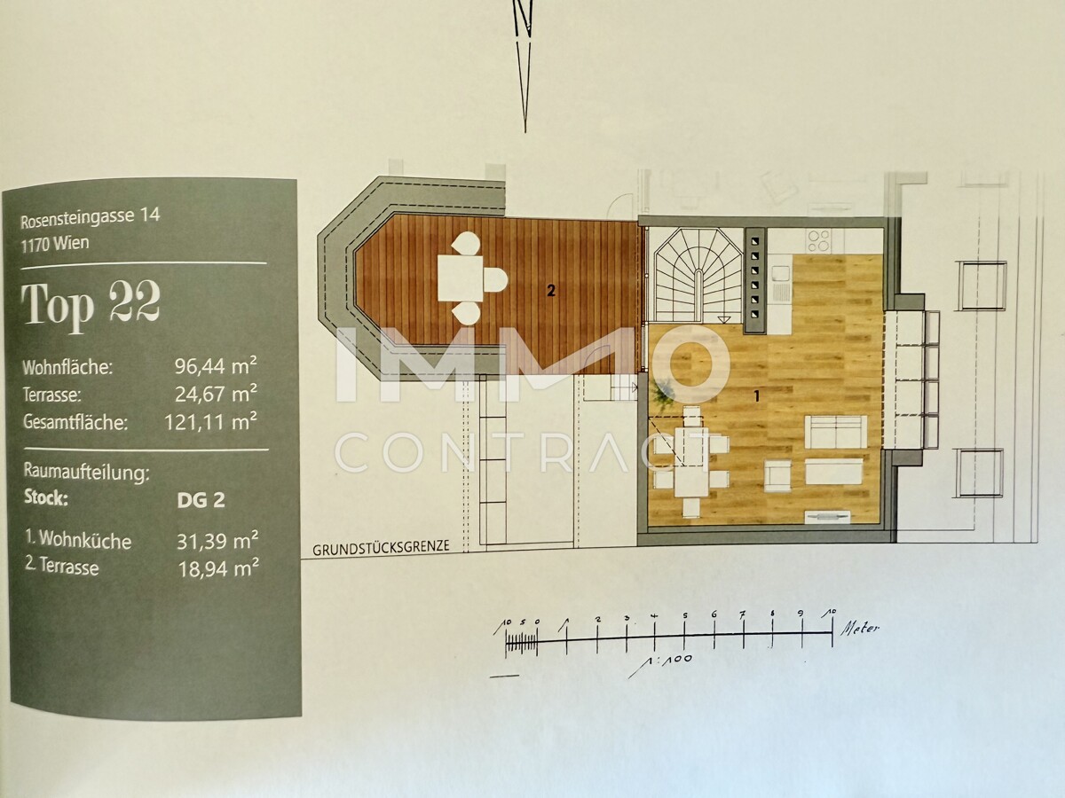 Dachgeschoss Traum f�r die ganze Familie -Maisonette- 4 Zimmer- 2 Terrassen /  / 1170&nbsp;Wien / Bild 1