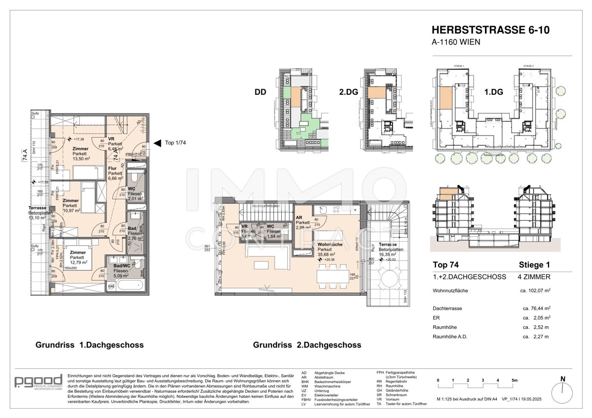Wunderschne 4 Zimmer Wohnung auf 2 Etagen! Dachgescho! Inkl. groer Dachterrasse! /  / 1160 Wien / Bild 7