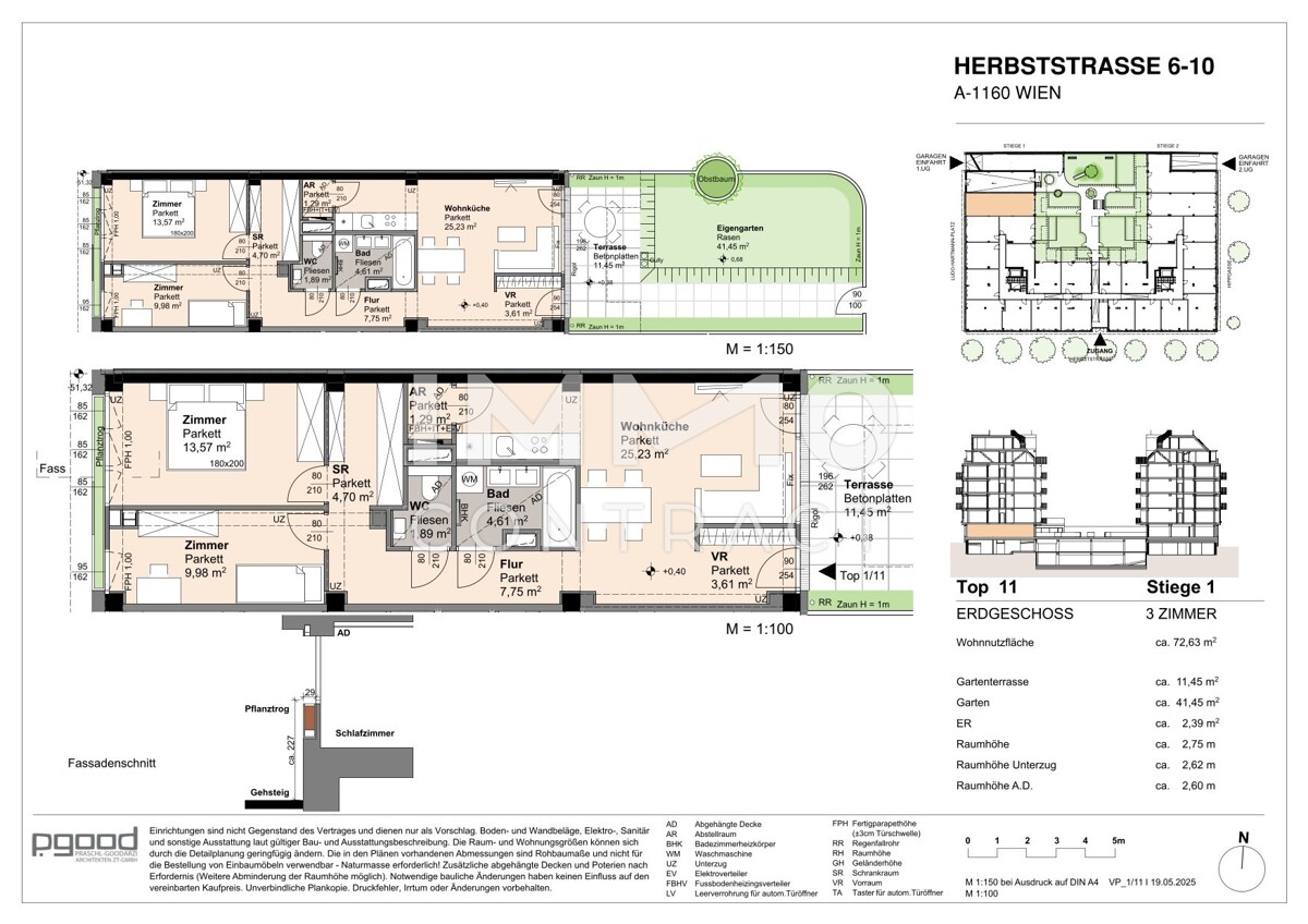 WOHNEN AM PARK - Urban & Grn - 3 Zimmer Gartenwohnung - Erstbezug Neubau! /  / 1160 Wien / Bild 7