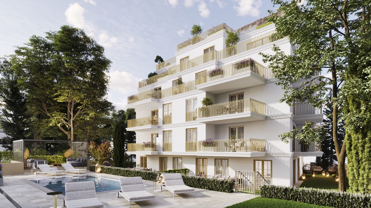 Luxurises Wohnerlebnis - Terrassen, Pool und Stil vereint: Palais & Villa - Ein Wohnjuwel der Extraklasse: