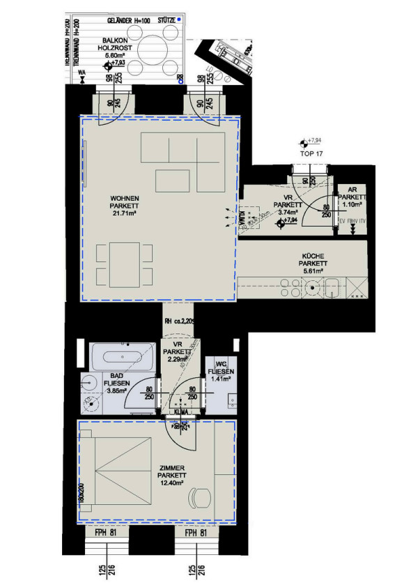 Erstbezug _Charmante 2-Zimmer-Wohnung mit Balkon und viel Licht. 2 OG /  / 1040 Wien / Bild 0