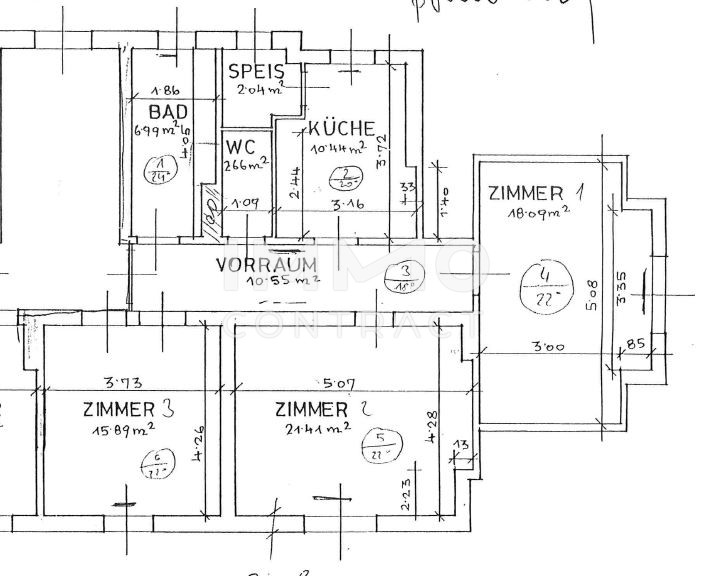 SCHNE GEMTLICHE UND RUHIGE 3-ZIMMER-WOHNUNG IM 2. OG MIT EIGENEM GARTENANTEIL UND PARKPLATZ /  / 8700 Leoben / Bild 1