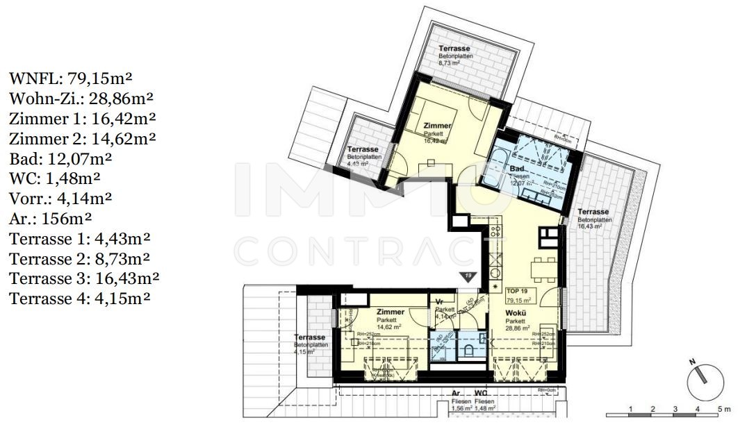 *Provisionsfrei* Neubauwohnungen beim Freizeitparadies "alte Donau" 2-3 Zimmer; Freiflchen; Garagenstellpltze /  / 1220 Wien / Bild 2