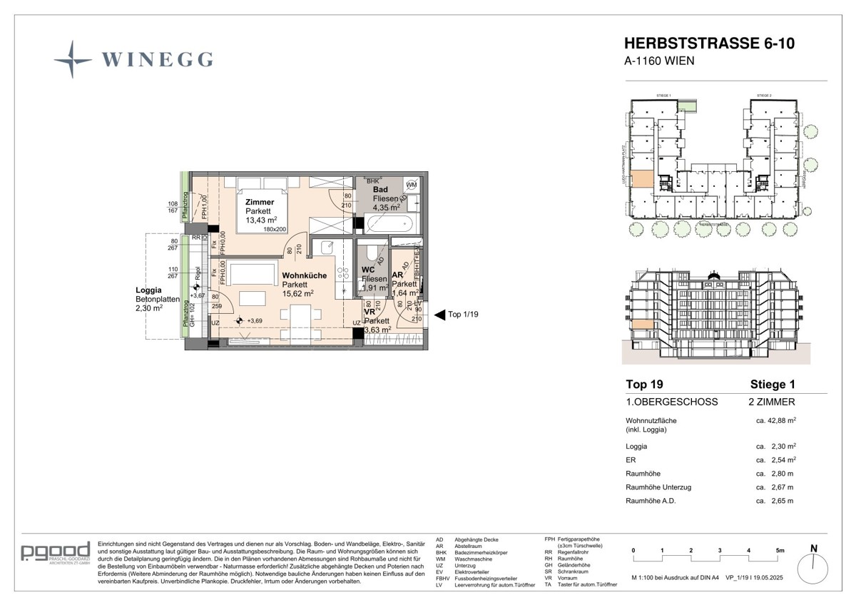 Anlegerhit: Neues Wohnprojekt - 2 Zimmer Wohnung mit Loggia und optimaler Grundriss /  / 1160 Wien / Bild 1