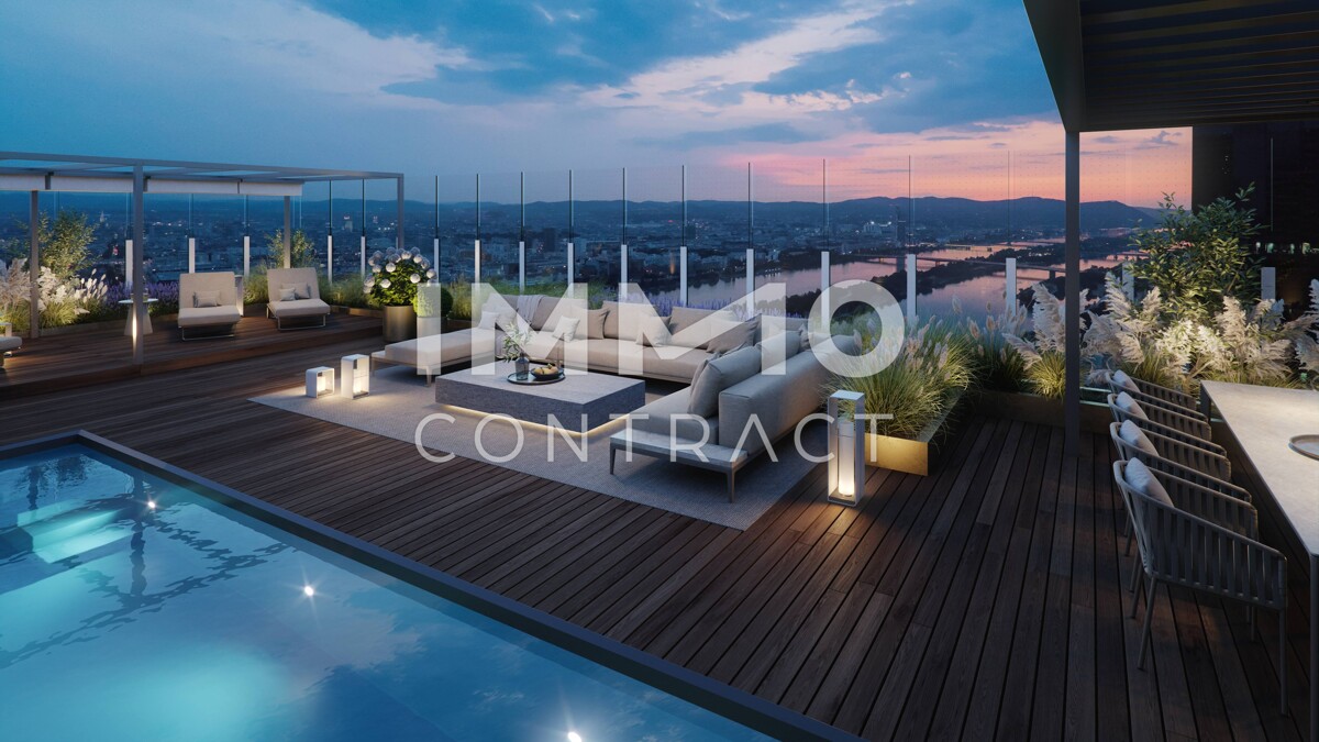 DANUBEFLATS: Penthouse im hchsten Wohnturm sterreichs mit Ausblick wohin das Auge reicht - NEW /  / 1220 Wien / Bild 0