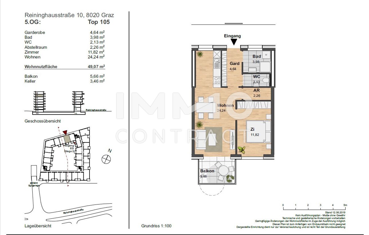 REININGHAUS AKTION: 1. MONAT MIETFREI  TOP 2-ZIMMERWOHNUNG MIT BALKON /  / 8020 Graz / Bild 1