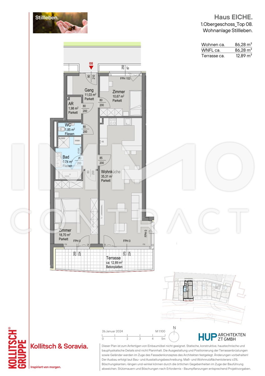 toller Grundriss: 3 Zimmer mit groer Terrasse /  / 2391 Kaltenleutgeben / Bild 3