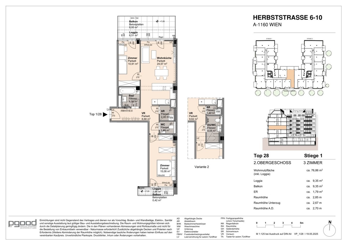 Platz zum Leben, Preis zum Lieben: 3 Zimmer mit Balkon - NEU /  / 1160 Wien / Bild 2
