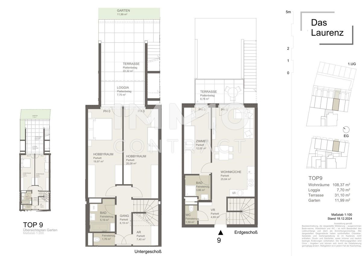 U3 Townhouse - 4 Zimmer Gartenwohnung+2 B�der - ERSTBEZUG 3 bedroom apartment+garden = DAS LAURENZ = /  / 1110&nbsp;Wien / Bild 3