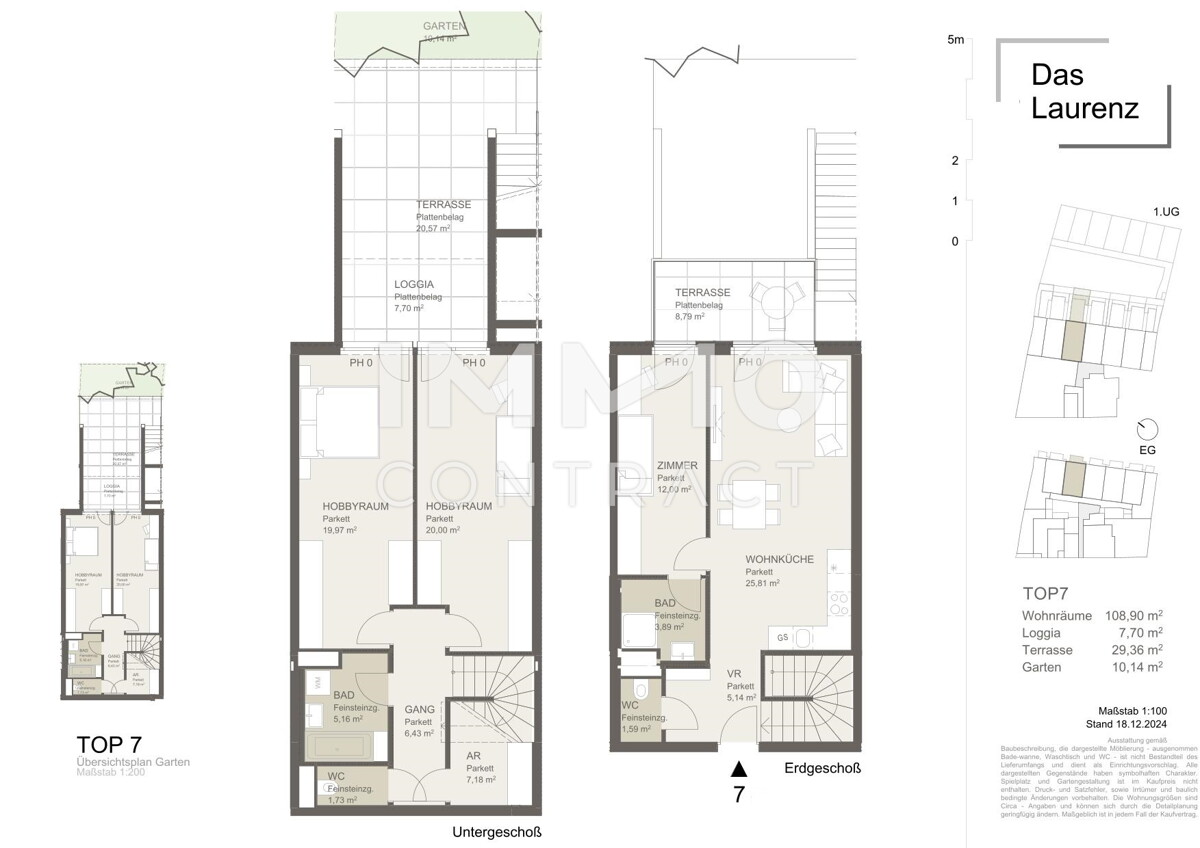 TOWNHOUSE - 4 Zimmer Wohnung  mit Terrasse und Garten U3 Erstbezug /  / 1110 Wien / Bild 3