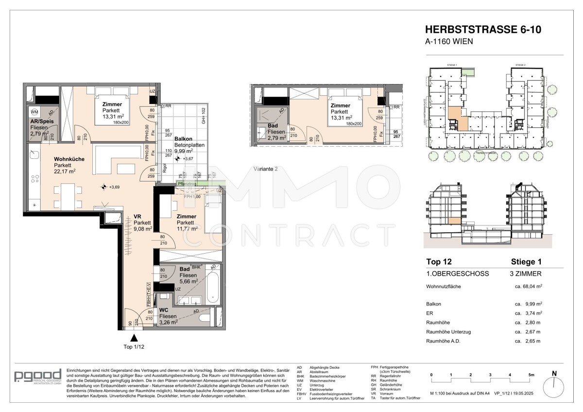 Platzwunder mit Balkon - 3 Zimmer optimal genutzt - NEU /  / 1160 Wien / Bild 9