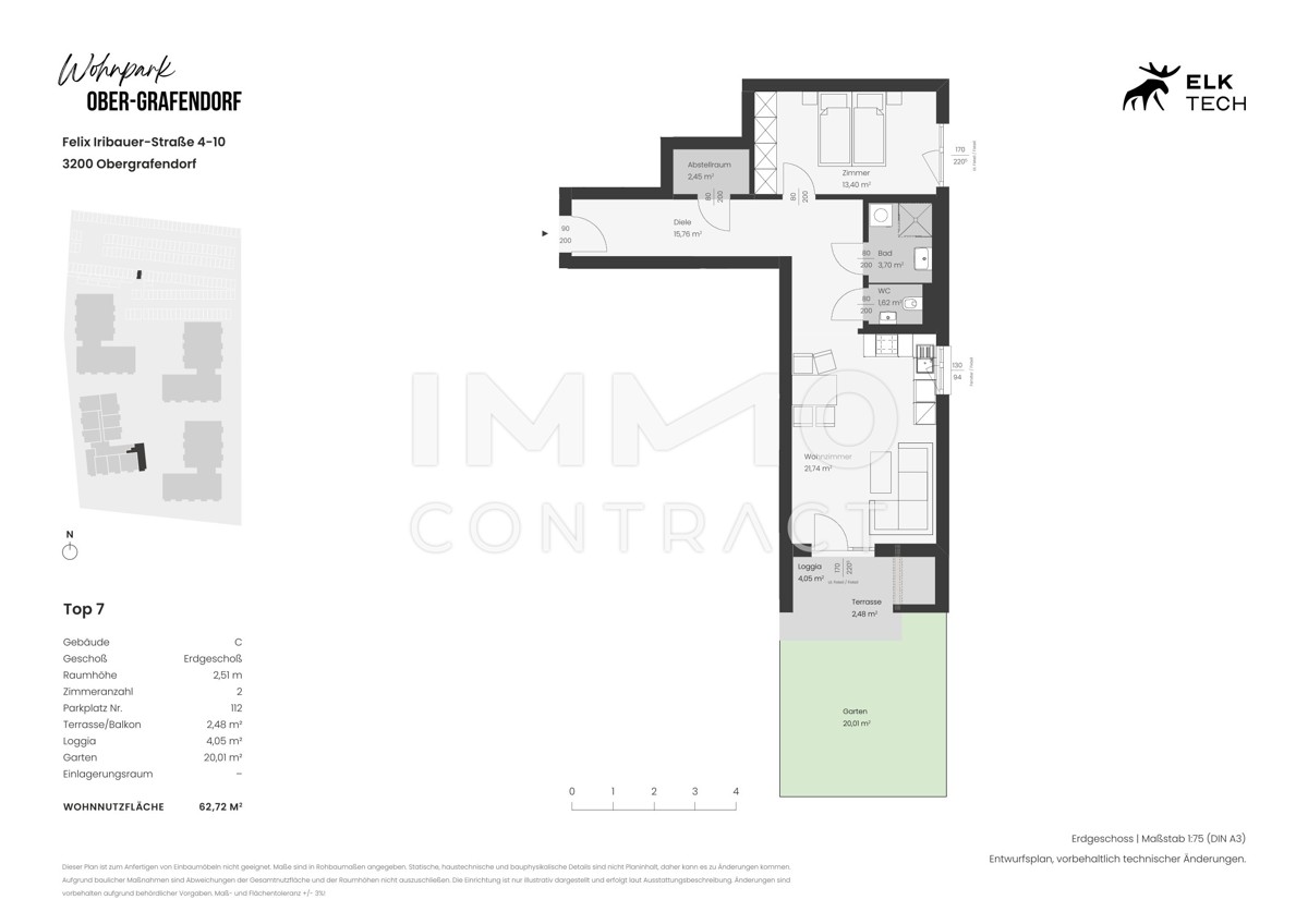 2-Zimmer Gartenwohnung Neubau und Provisionsfrei!! /  / 3200 Ober-Grafendorf / Bild 7