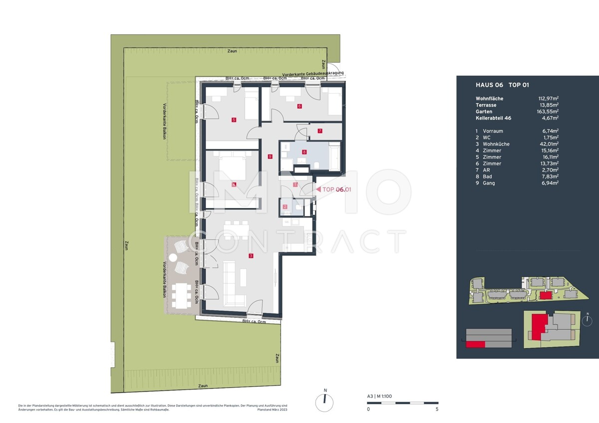 Provisionsfreier Gartentraum in idyllischer Anlage - Exklusive, familienfreundliche 4-Zimmer-Wohnung /  / 2333 Leopoldsdorf / Bild 9