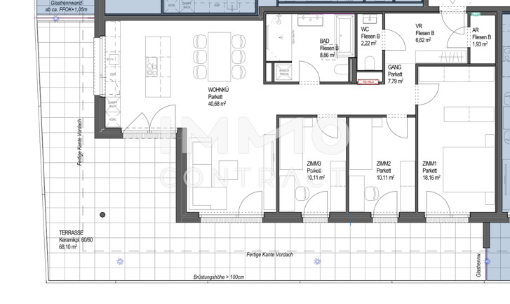 4-Zi Penthouse mit Weitblick in den STADTTERRASSEN PEUERBACH - provisionsfrei!  ** JETZT FRHKUFER-RABATT!** /  / 4722 Peuerbach / Bild 8