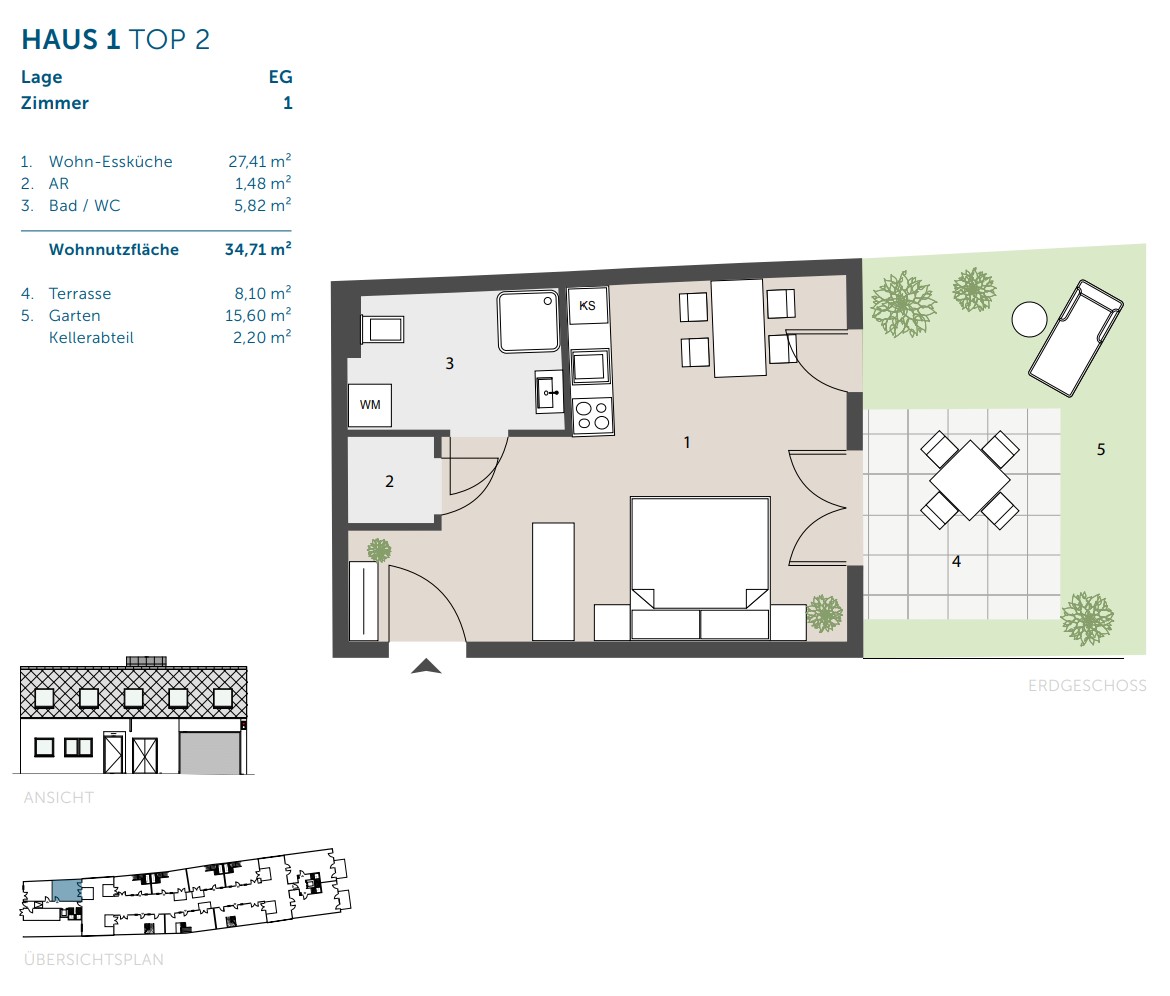 Helle 1-Zimmer-Wohnung mit grozgiger Terrasse ? perfekt fr Investment & Selbstnutzung /  / 1220 Wien / Bild 4