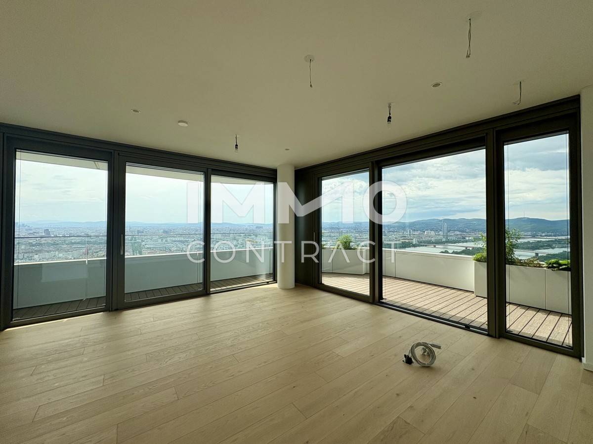 Ausblick wohin das Auge reicht: Gerumiges Apartment mit Annehmlichkeiten (Gym, Pool, Spa, Lounges,) /  / 1220 Wien / Bild 9