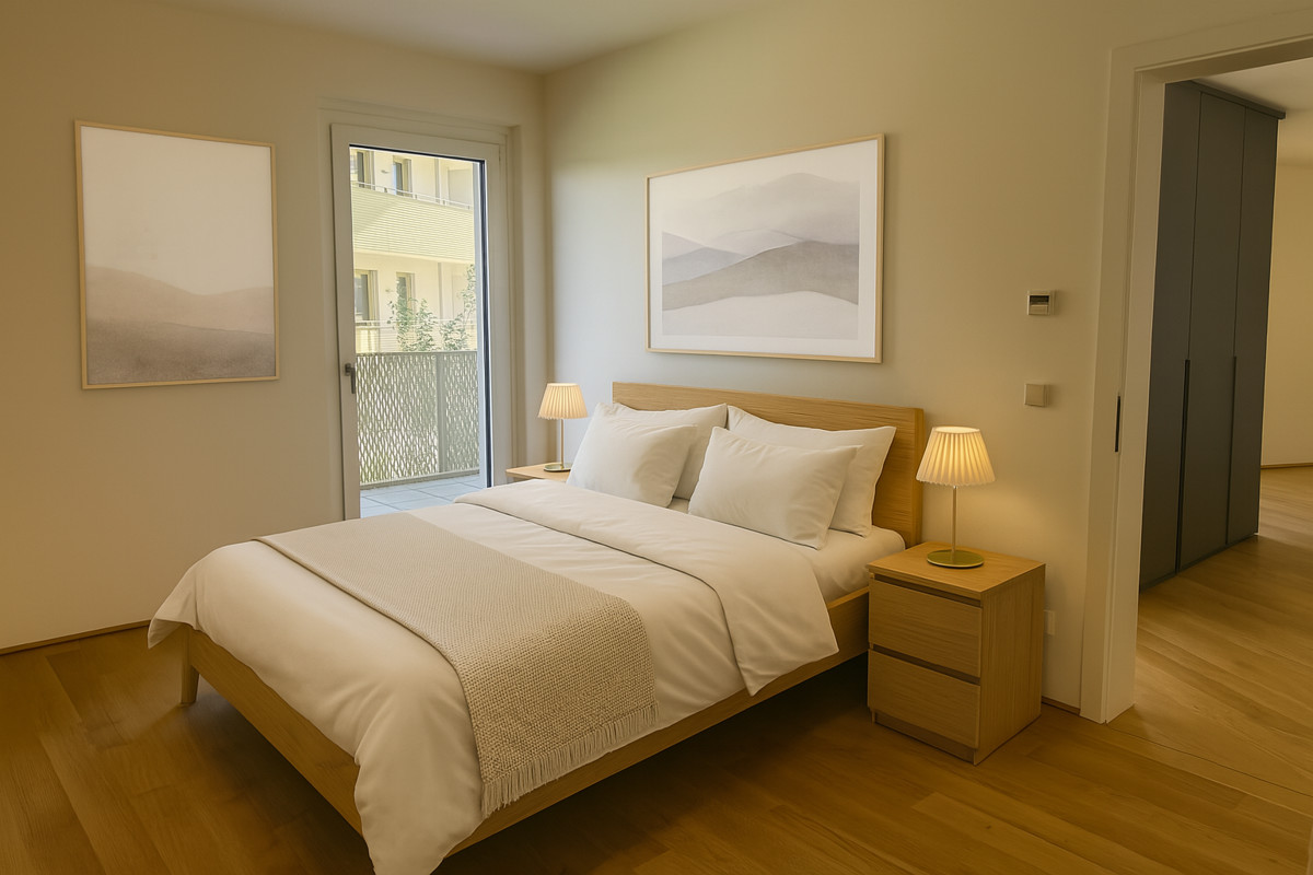Provisionsfrei von der Sonne geksst! U1 Leopoldau in der Nhe - 2 Zimmer Balkonwohnung ERSTBEZUG /  / 1210 Wien / Bild 4