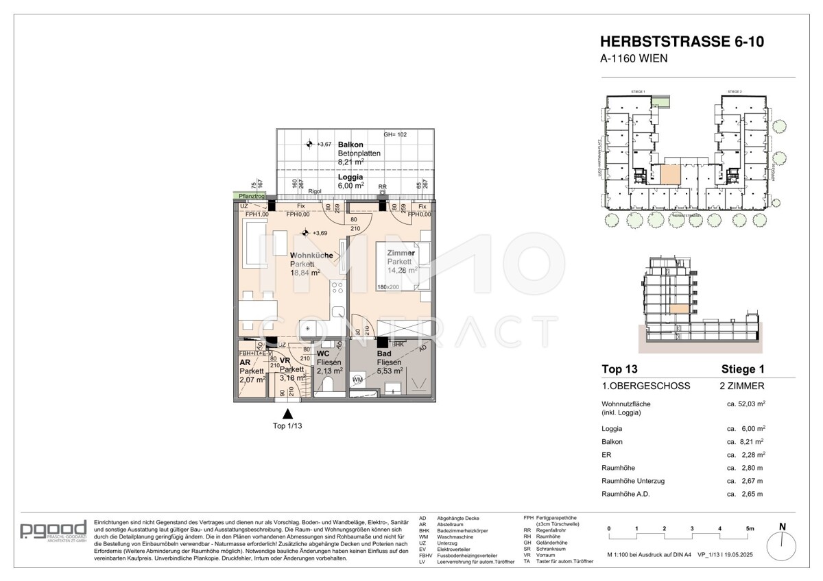 WOHNEN AM PARK - Urban & Grn - Gut geschnittene 2 Zimmer Wohnung! NEUBAU! /  / 1160 Wien / Bild 5