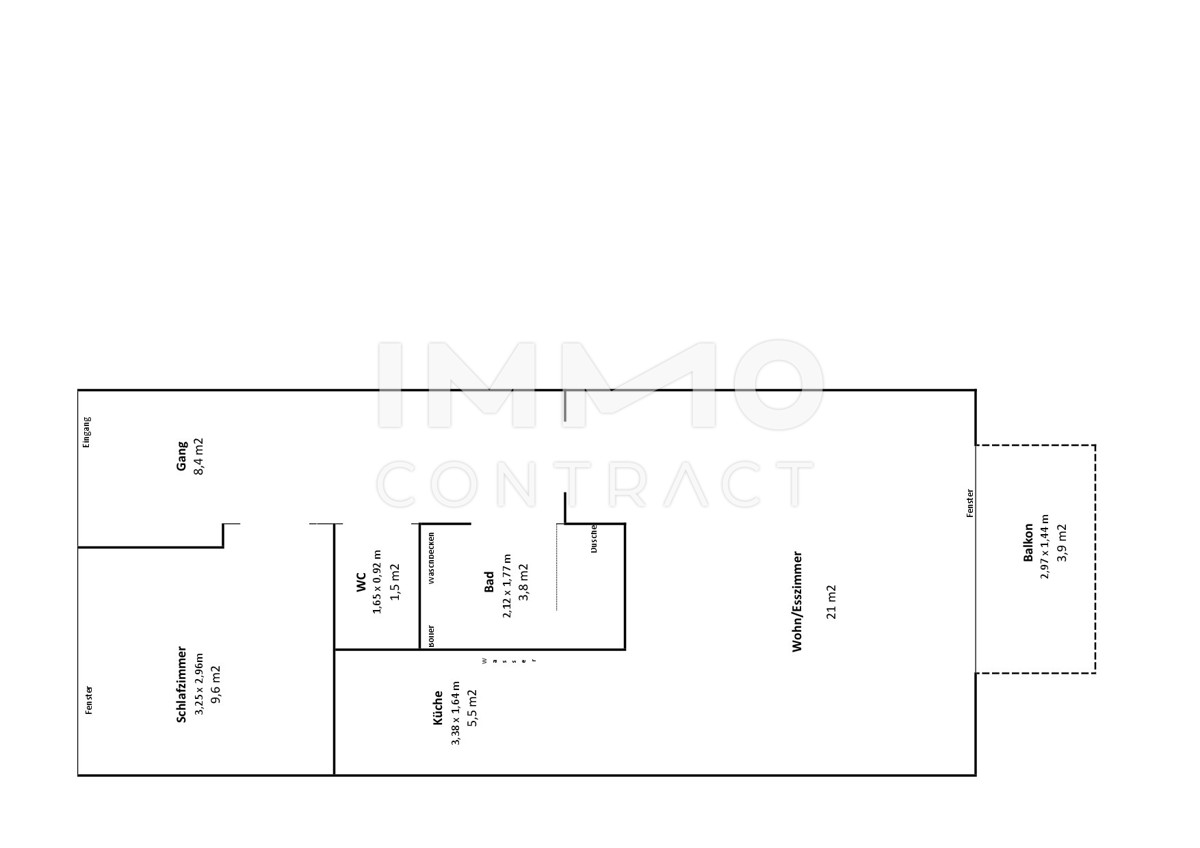 Erstbezug nach Sanierung | 2- Zimmer Wohnung in Ruhelage | Koschatgasse 27 /  / 8020 Graz / Bild 3