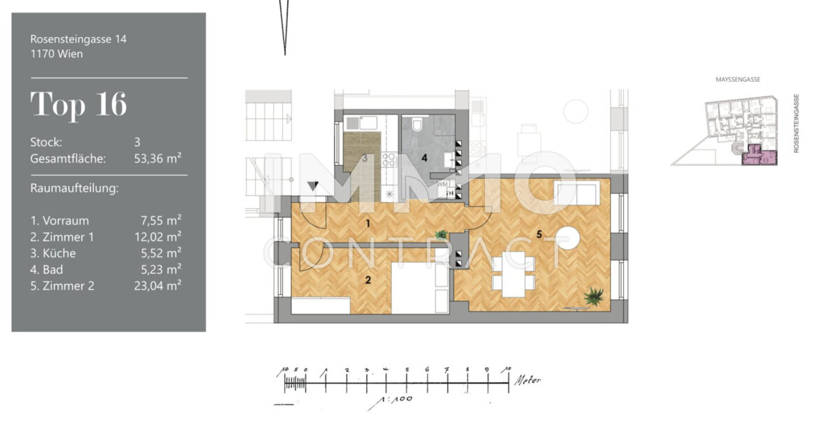 moderne Altbauwohnung - 2 Zimmer  - Erstbezug /  / 1170&nbsp;Wien / Bild 1