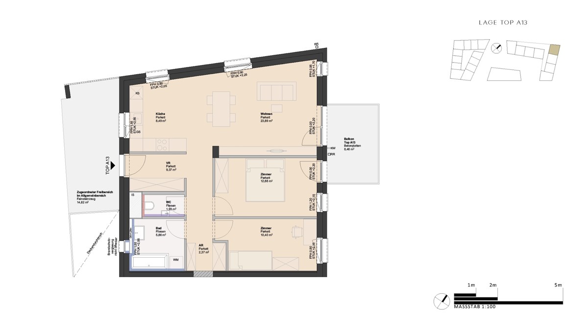 Lichtdurchflutete 3-Zimmer Wohnung - provisionsfrei in guter Lage! /  / 4030 Linz / Bild 1