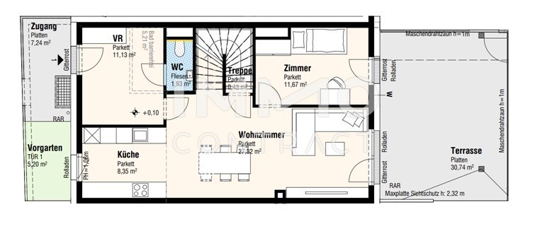 ERSTBEZUG Maissonette-Wohnung
groe Terrasse und Balkon /  / 2326 Lanzendorf / Bild 2