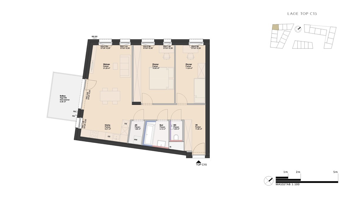 Leistbares Eigentum statt Miete - 3-Zimmer Wohnung provisionsfrei! /  / 4030 Linz / Bild 1