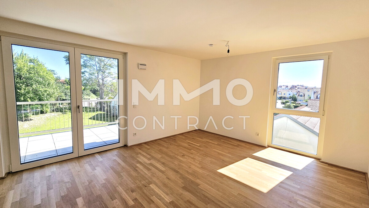 Grnblick & Ruhelage: Traumhaft moderne 4-Zimmer-Balkon-Wohnung - provisionsfrei! /  / 2333 Leopoldsdorf / Bild 1