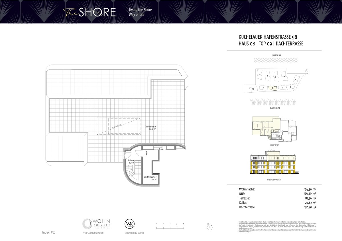 Penthouse direkt am Wasser - 230m2 Terrasse! TOP HIT von der Sonne geksst inkl. Wellness /  / 1190 Wien, Dbling / Wien 19., Dbl / Bild 2