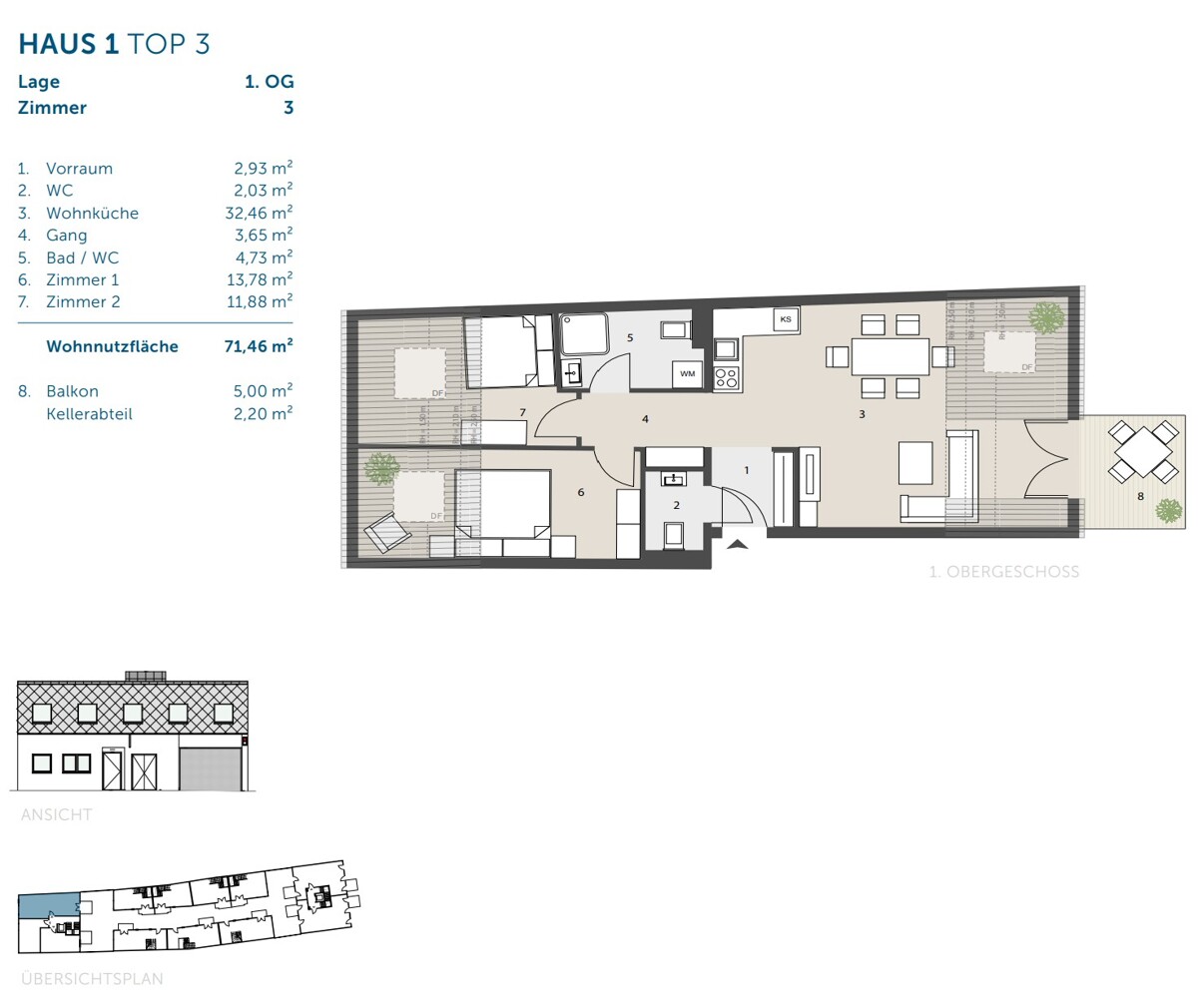 provisionsfreie, attraktive 3-Zimmer-Neubauwohnung mit Terrasse ? Wohnen mit viel Licht & Freiraum /  / 1220 Wien / Bild 7