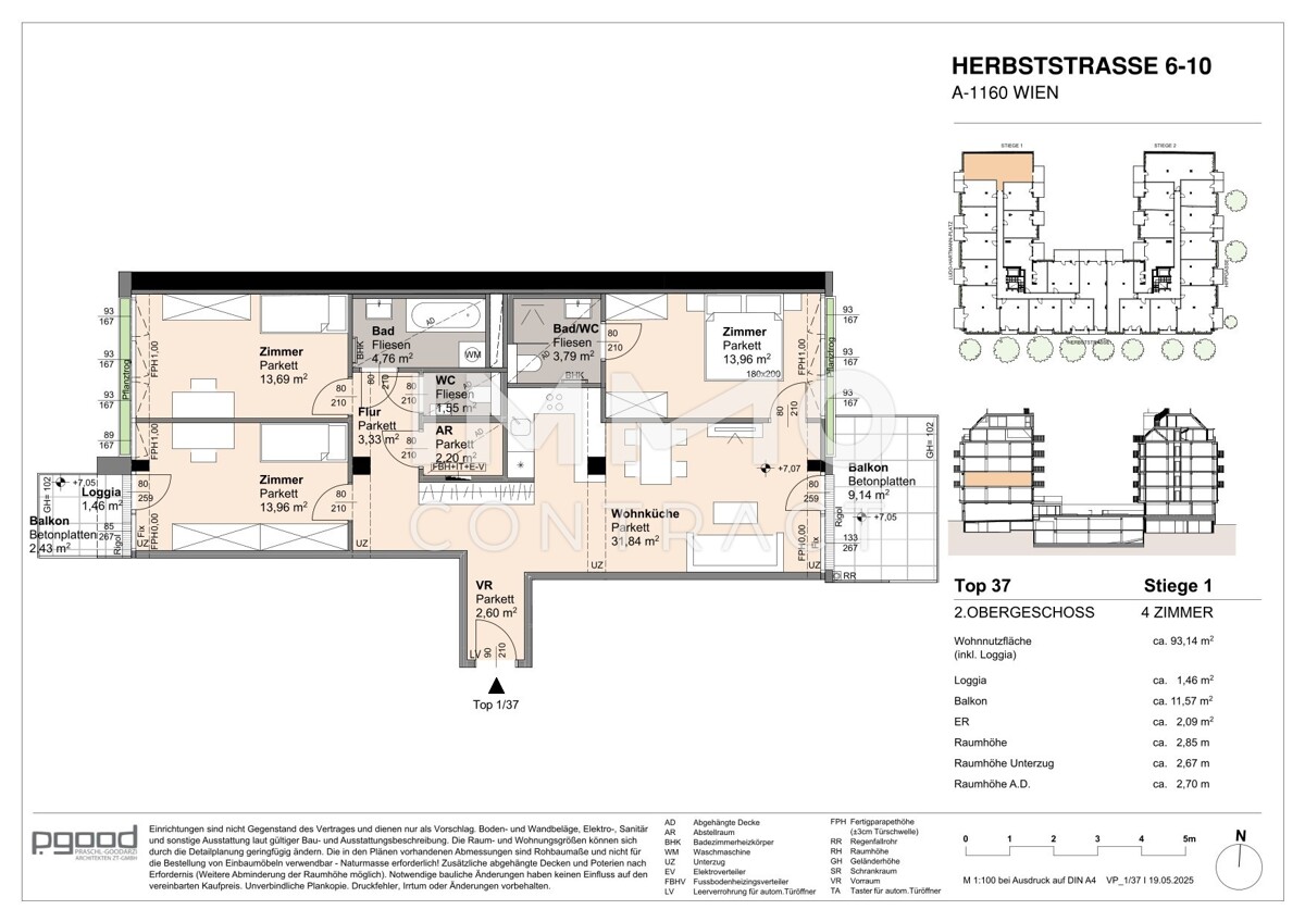 WOHNEN AM PARK - Urban & Grn -  3 Schlafzimmer, 2 Bder!  Perfekt fr Familien! /  / 1160 Wien / Bild 7