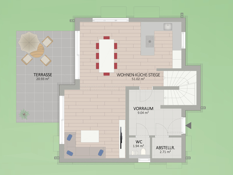 Modernes Wohnjuwel am Bruckhaufen ? 3-geschoiges Haus mit groem Garten & Keller ? provisionsfrei /  / 1210 Wien, Floridsdorf / Bild 2