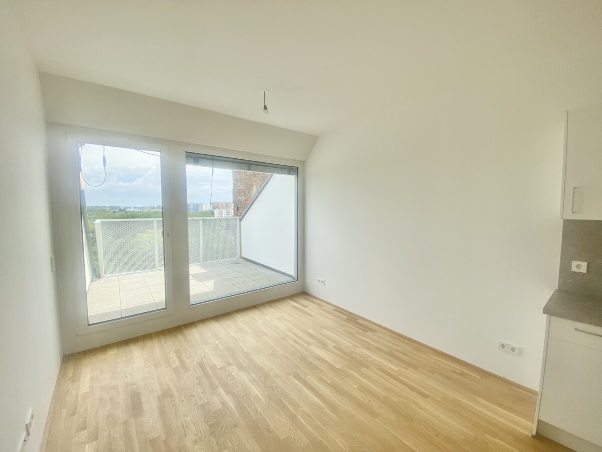 U3  ERSTBEZUG Top Anlage Dachwohnung 2 Zimmer + Terrasse =DAS LAURENZ= 1 bedroom apartment+terrace /  / 1110 Wien / Bild 2