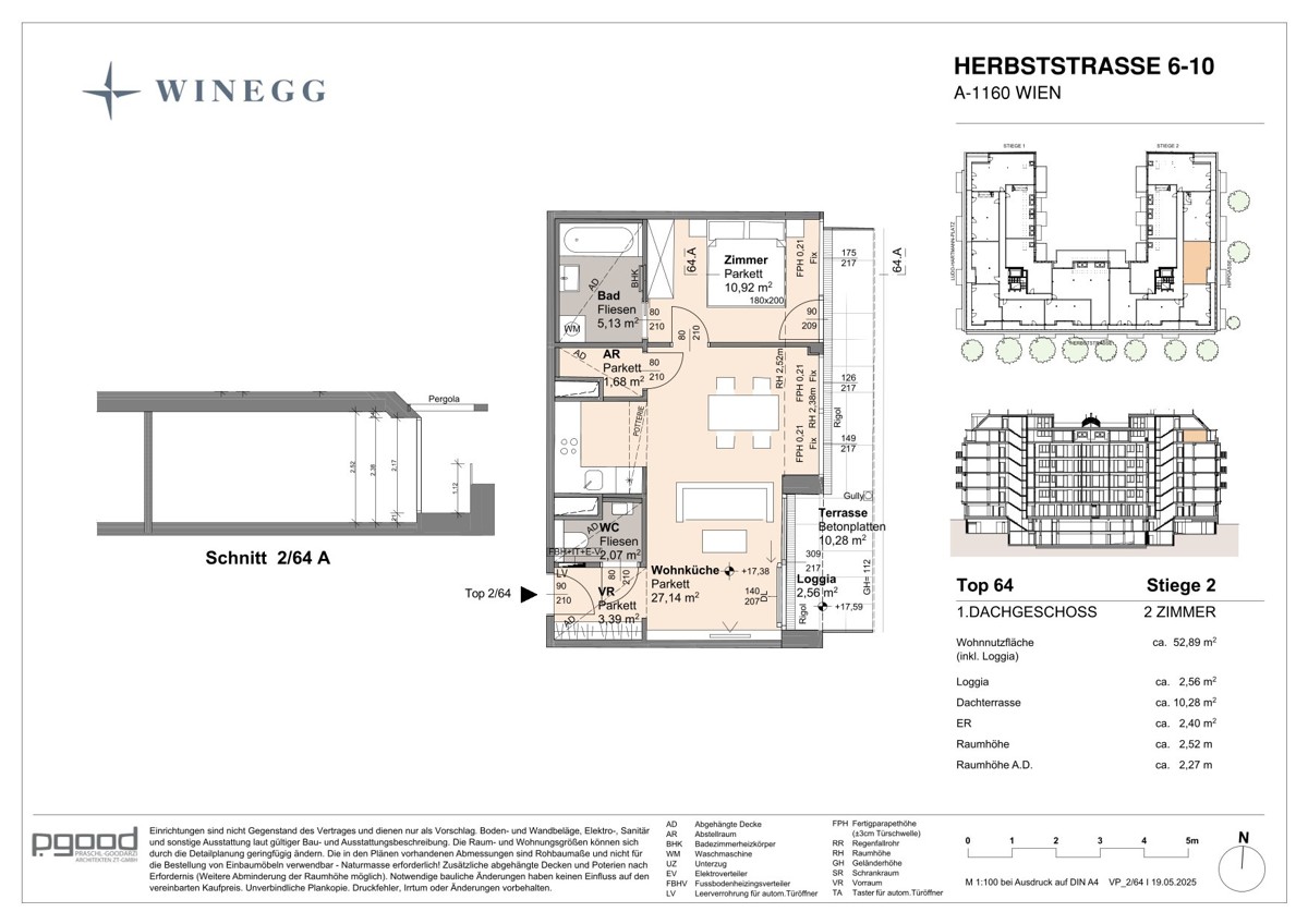 WOHNEN AM PARK - Urban & Grn - 2 Zimmer - DG Wohnung - NEUBAU /  / 1160 Wien / Bild 7