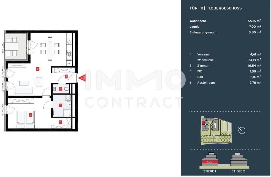 Helle 2-Zimmer-Wohnung im grnen Paradies, ERSTBEZUG! /  / 1140 Wien / Bild 2