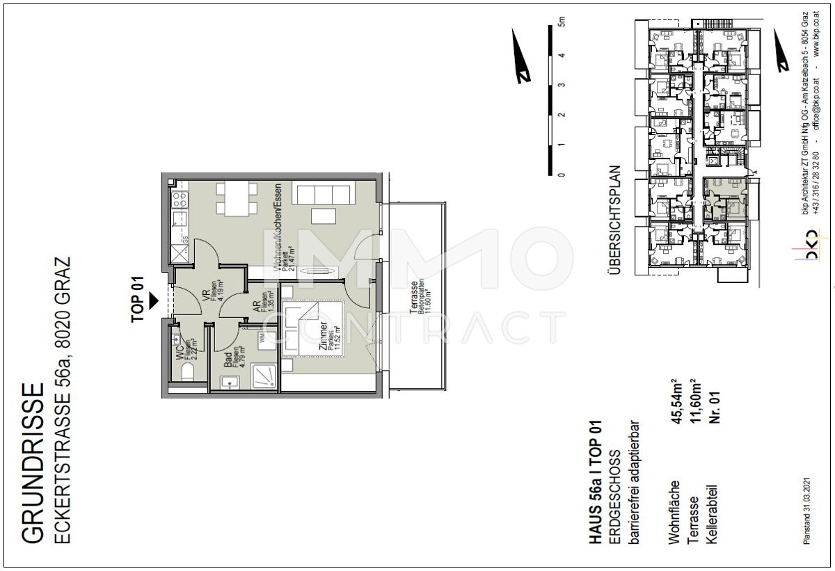 Gefrderte 2 Zimmer-Wohnung mit Balkon in Eggenberg -  Eckertstrae 56a - Top 01 /  / 8020 Graz / Bild 8