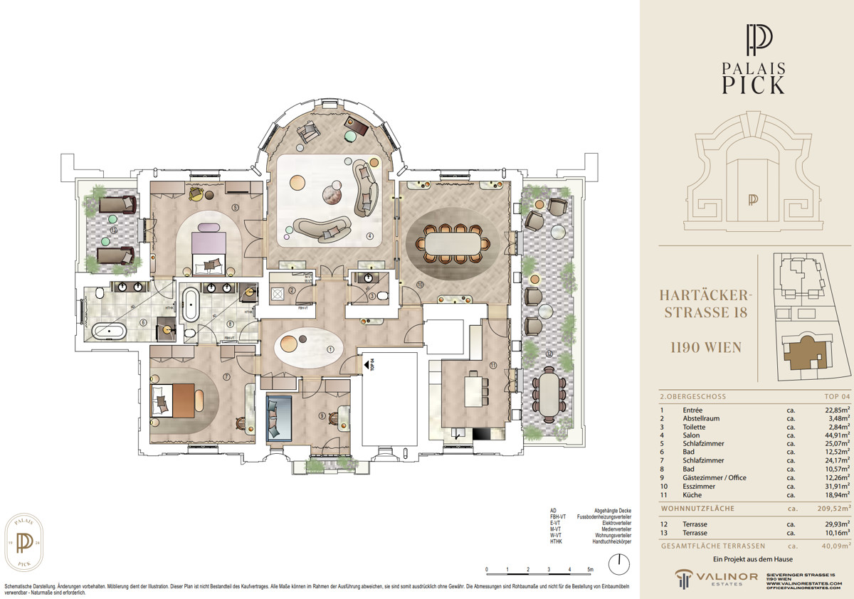 Palais & Villa - Ein Wohnjuwel der Extraklasse: Wo architektonisches Erbe auf modernen Luxus trifft /  / 1190 Wien / Bild 7