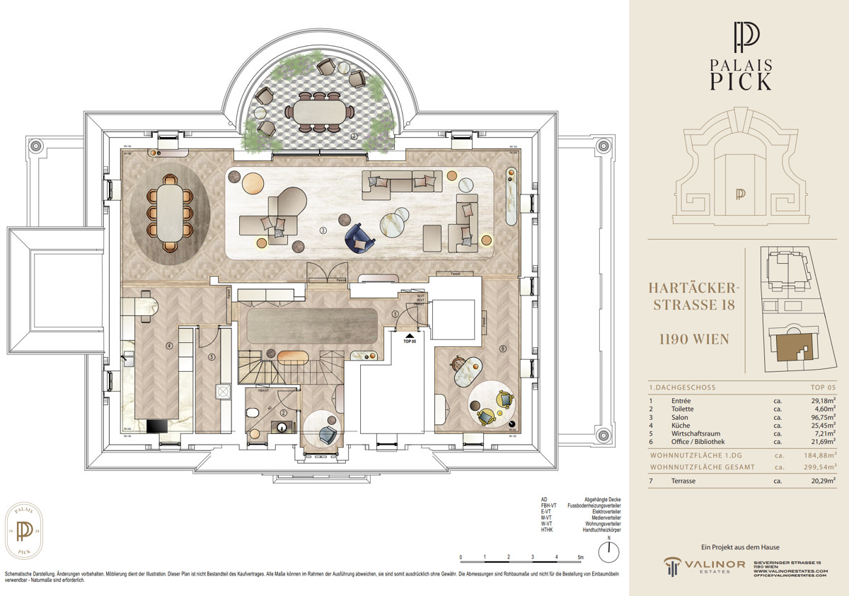 Penthouse de Luxe in architektonischer Villenschnheit - Palais & Villa - Ein Wohnjuwel der Extraklasse /  / 1190 Wien / Bild 4