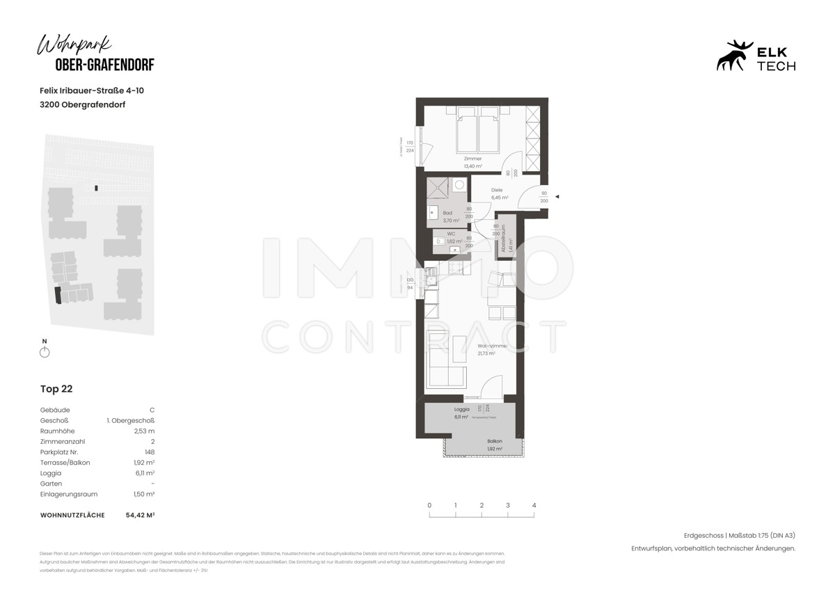 Provisionsfreie 2 Zimmer Wohnung! /  / 3200 Ober-Grafendorf / Bild 6