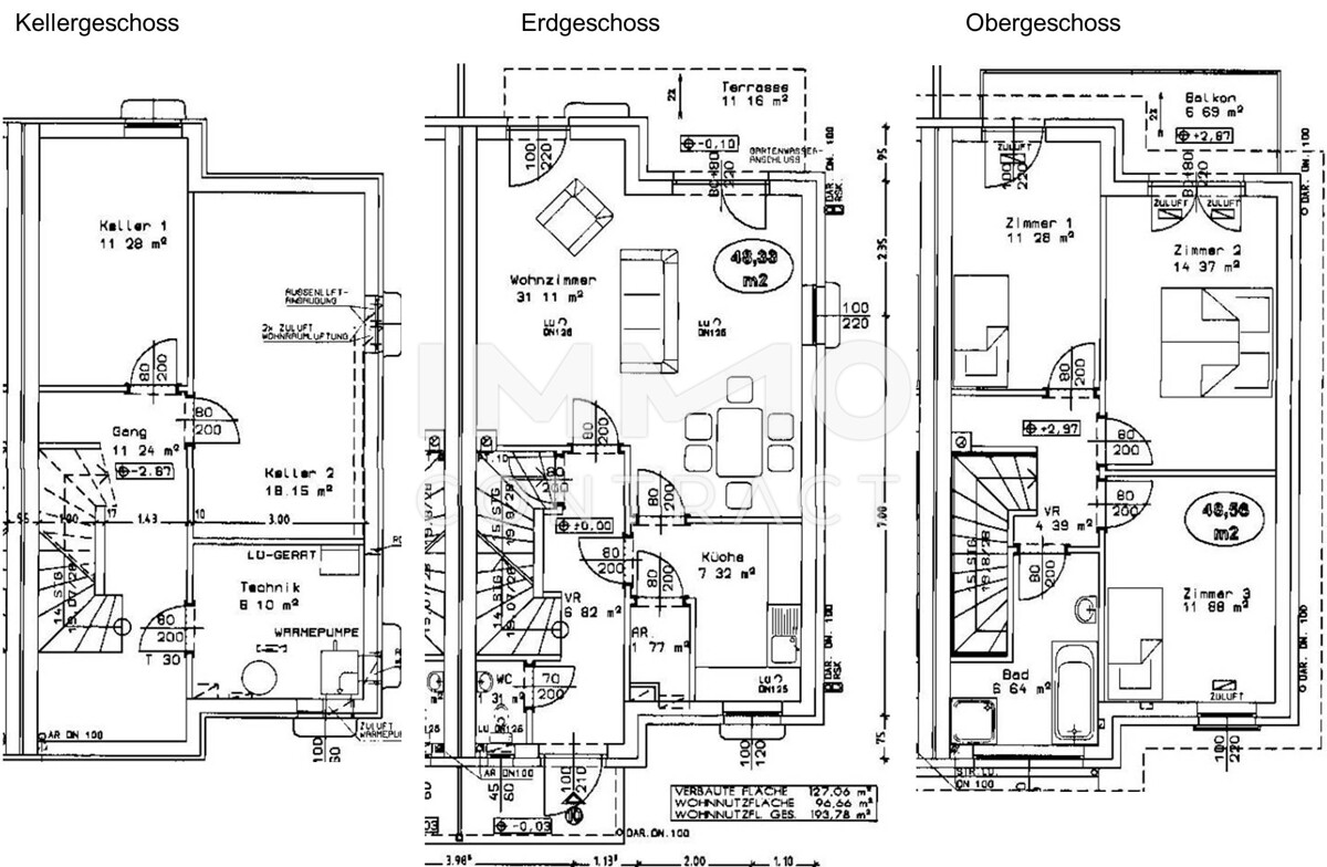 Doppelhaushlfte mit Eigengarten  am Ende einer Sackgasse in Ennsdorf, unterkellert mit Wrmepumpe, Solar und Wohnraumlftung /  / 4482 Ennsdorf / Bild 12