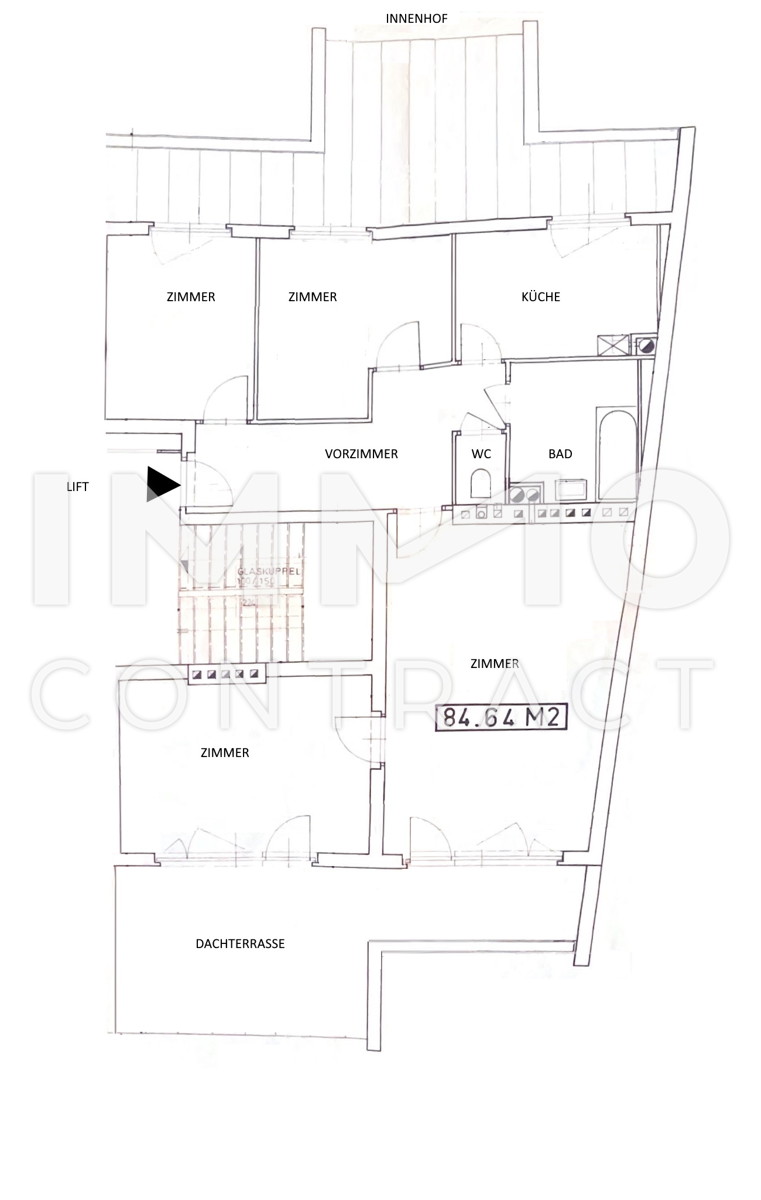 Familienhit! 4 Zimmer Dachgeschowohnung + Terrasse ohne Dachschrgen - 3 Bedroom apartment+ terrace
NEUER PREIS /  / 1140 Wien / Bild 9