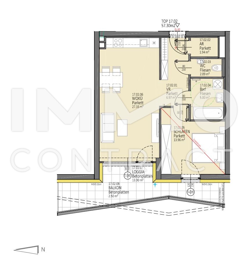 2-Zimmer Wohntraum mit einzigartigem Blick auf Linz! /  / 4020 Linz / Bild 7