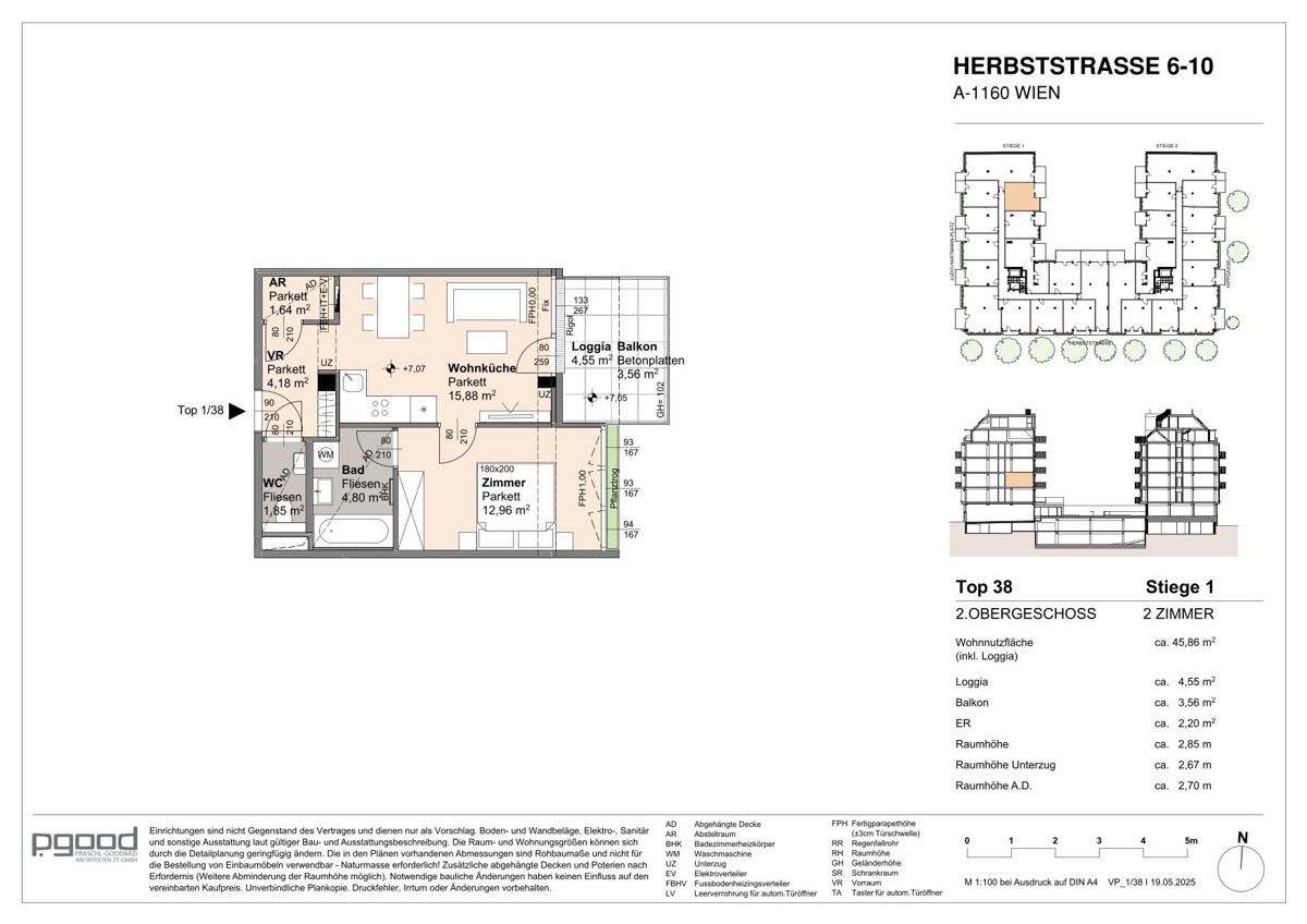 NEU: Charmante 2 Zimmer Wohnung mit loggia und praktischem Abstellraum: WOHNEN AM PARK - U6 Burggasse /  / 1160 Wien / Bild 1