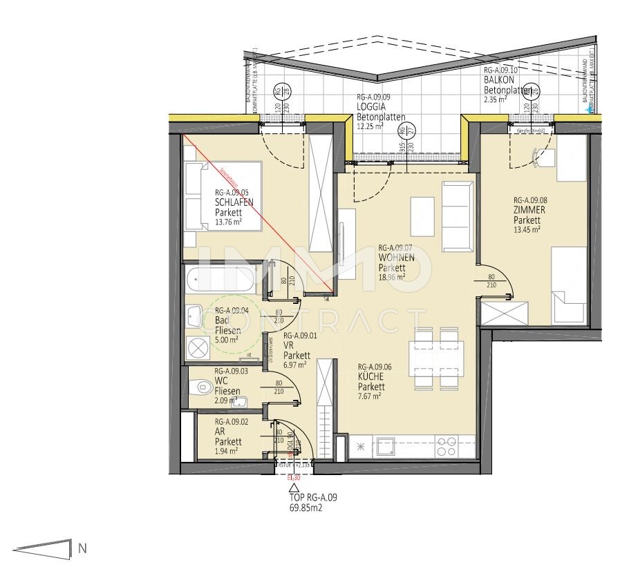 3-Zimmer Wohnung mit einzigartigem Blick auf Linz! /  / 4020 Linz / Bild 10