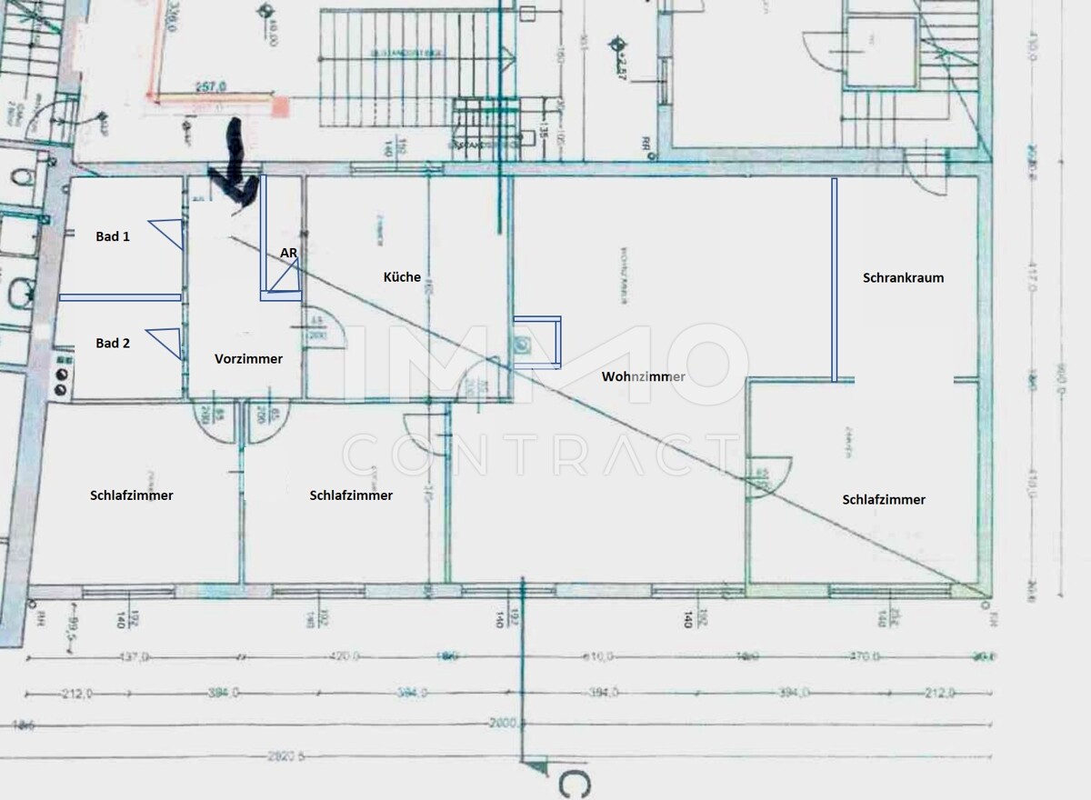 Geräumige, moderne 4-Zimmer-Wohnung mit zwei Bädern und großer Küche im Zentrum von Laxenburg / / 2361 Laxenburg / Bild 6